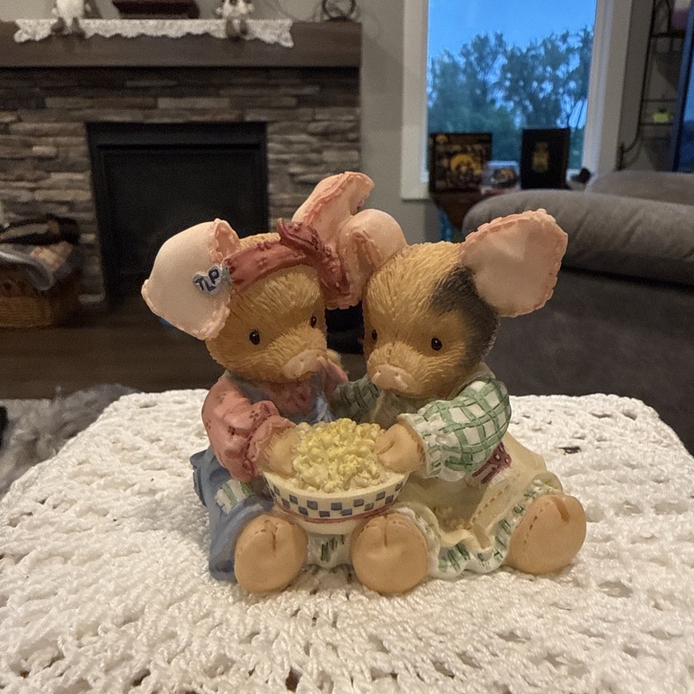 Vintage This Little Piggy 1994 "Never A Boar With You" Figurine Enesco Retired